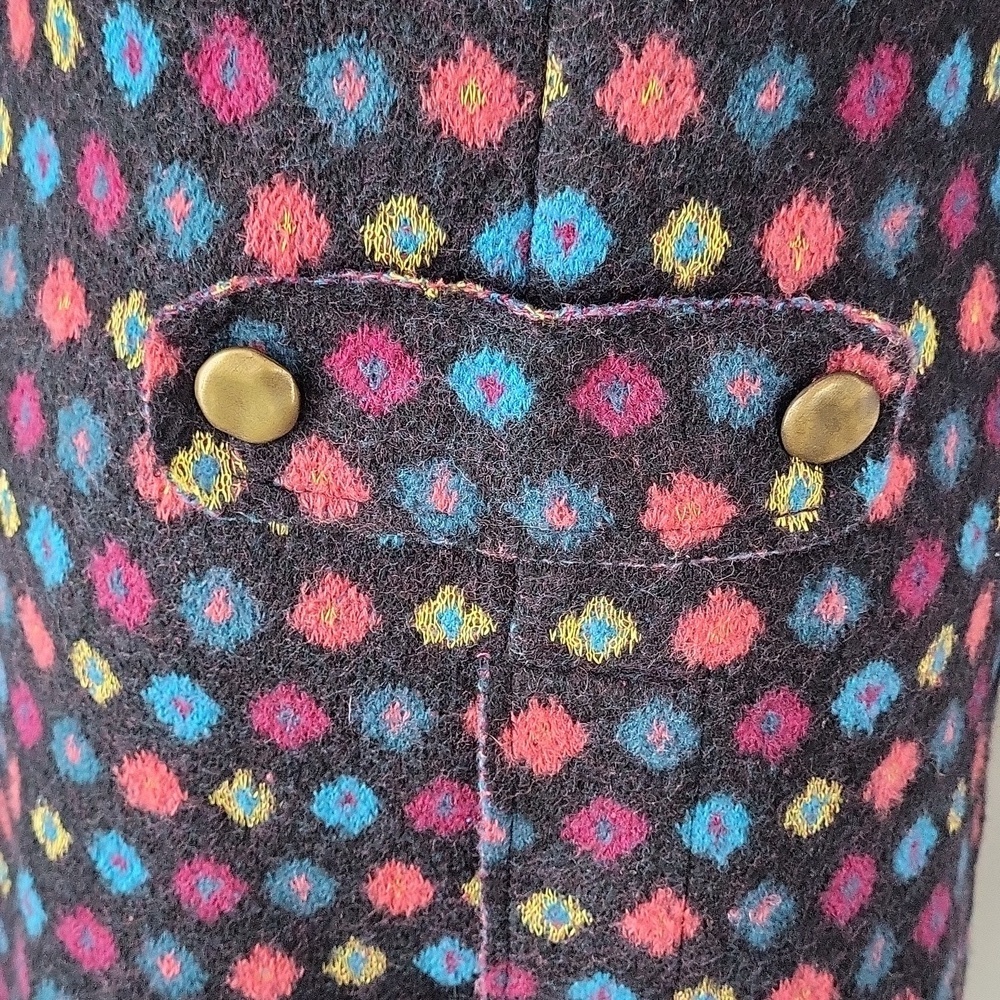 Louise Della Wool Coat Made In France Boho Statement Coat - Picture 8 of 14